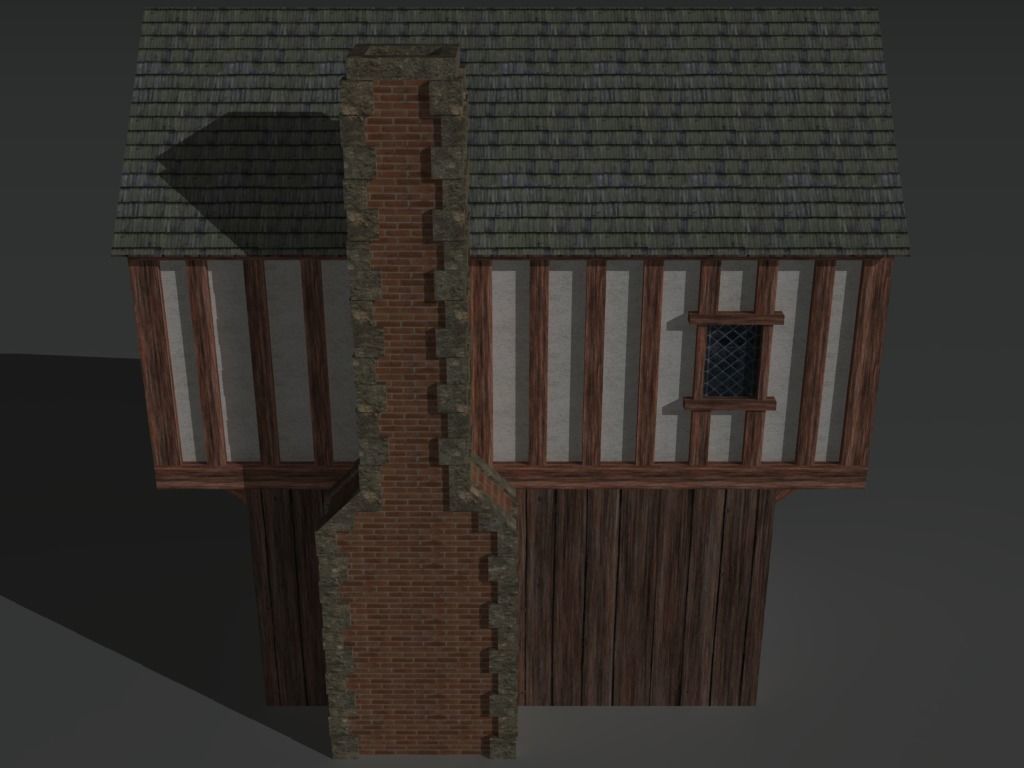 Medieval Building 01 Low-poly 3D model_7