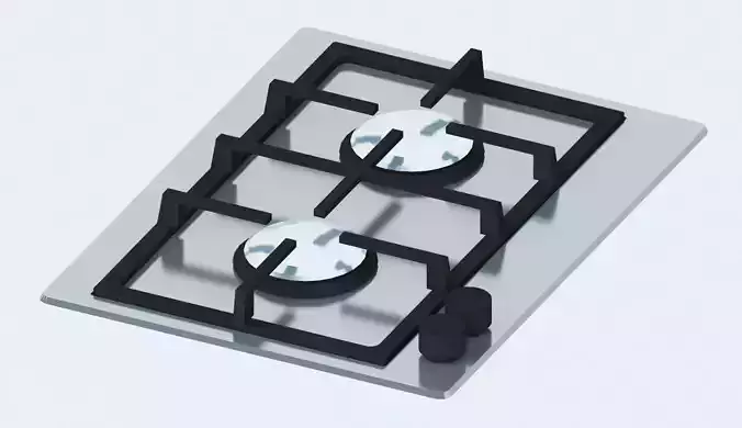 2-Place Stove Free 3D model