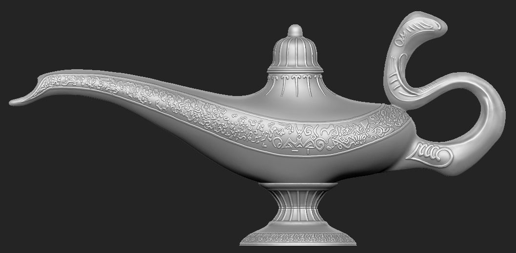 Aladdin Magic Lamp 3D print model_2