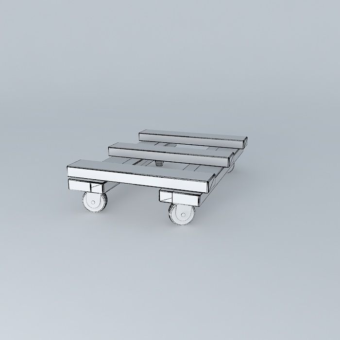 Furniture Dolly Free 3D model_4