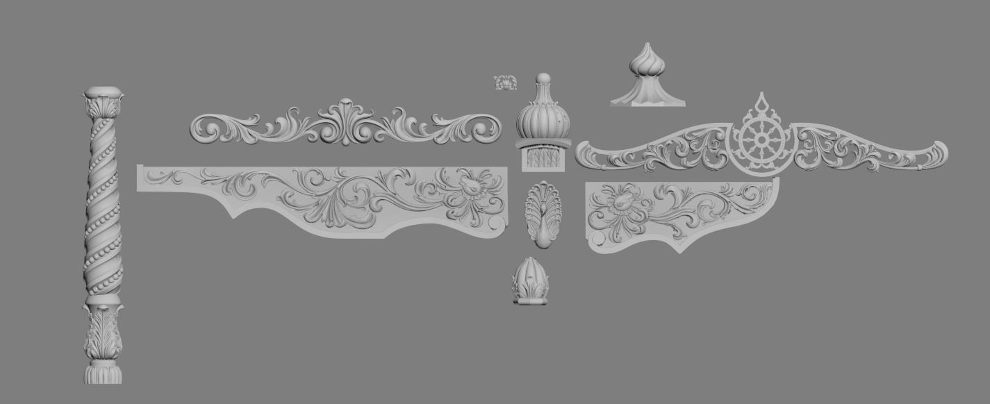 Decor arch church  3D print model 3D print model_5