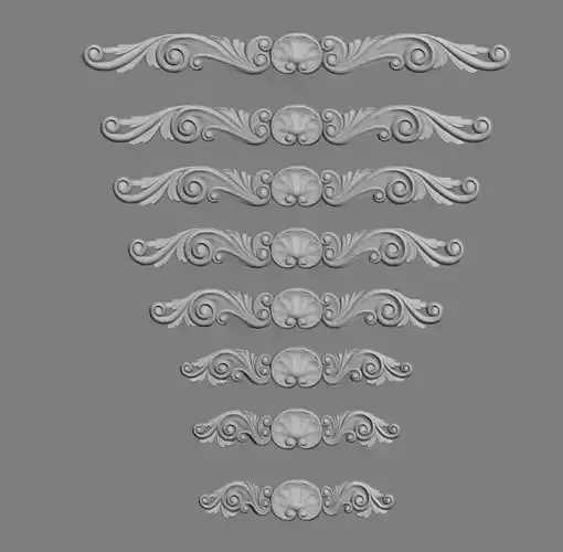 Decor 3 decorative scrolls