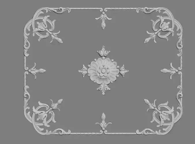 Decor 4 ornate design 3D print model