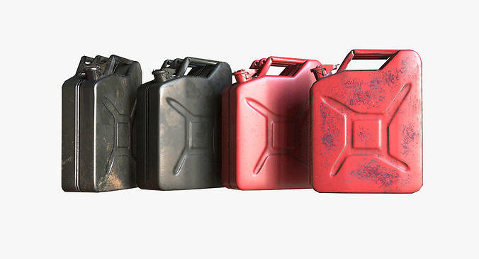 Military Jerrycan game ready Low-poly 3D model