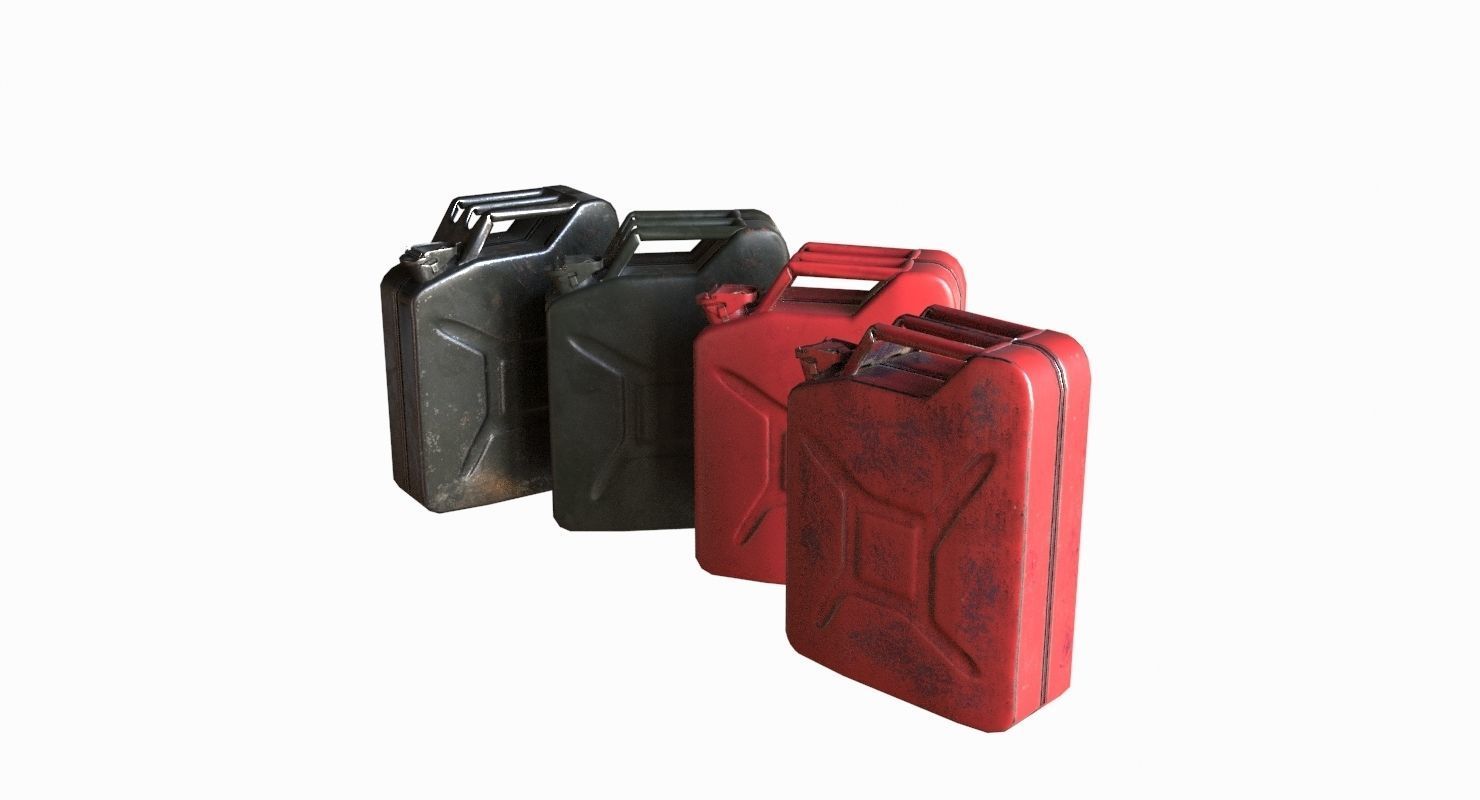 Military Jerrycan game ready Low-poly 3D model_10
