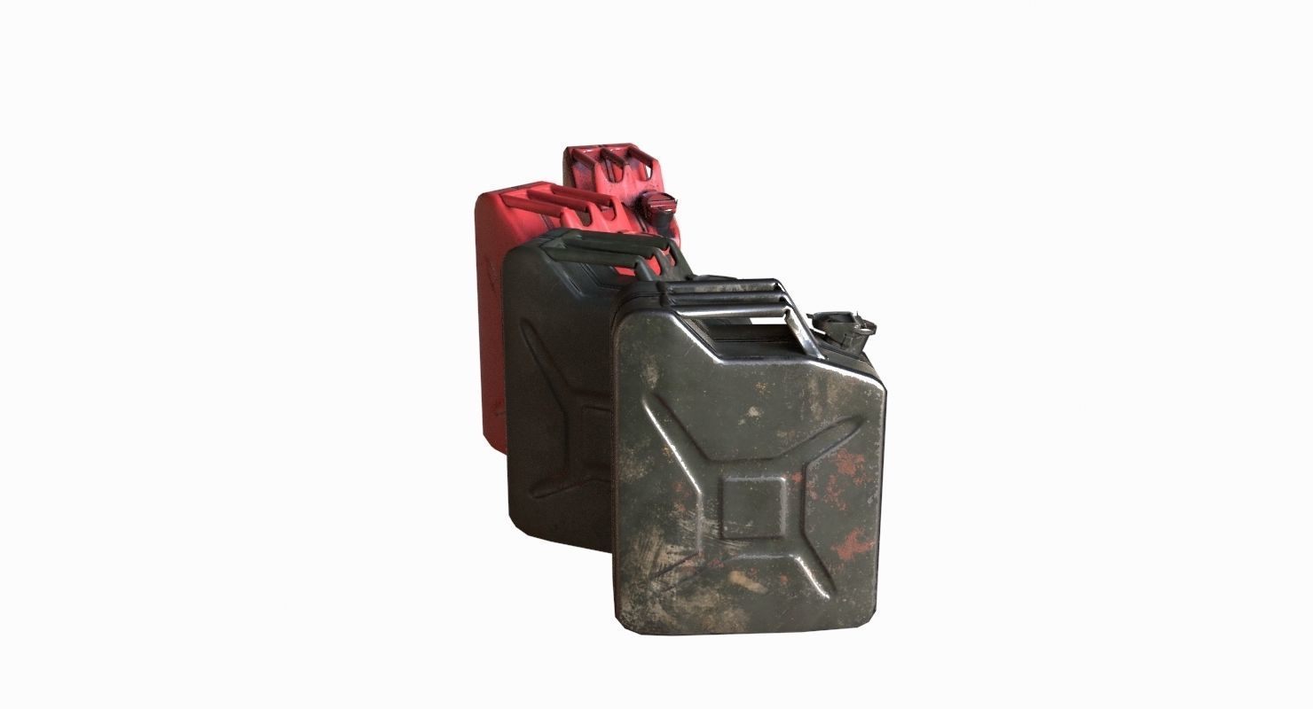 Military Jerrycan game ready Low-poly 3D model_5