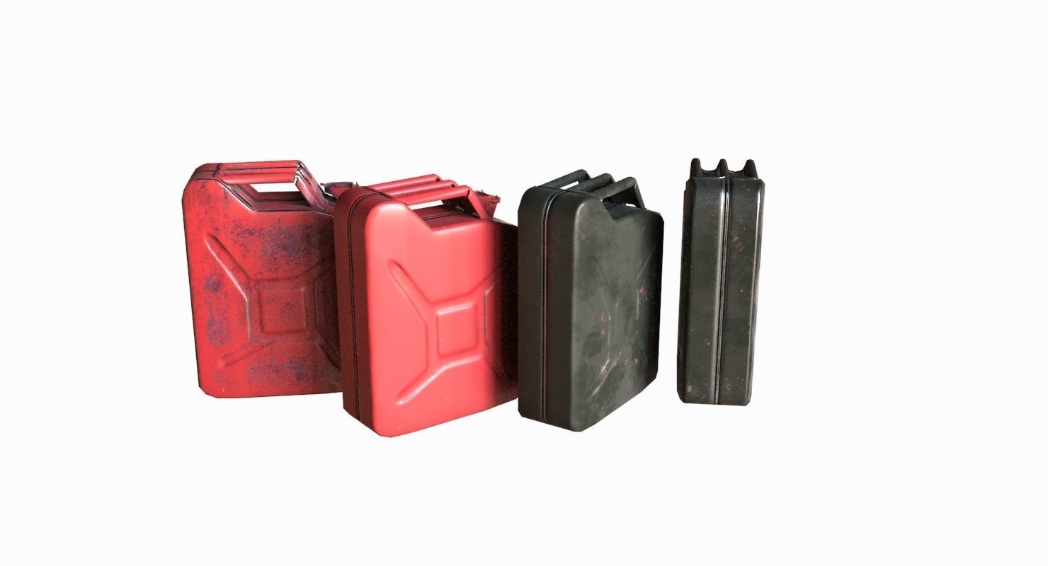 Military Jerrycan game ready Low-poly 3D model_7