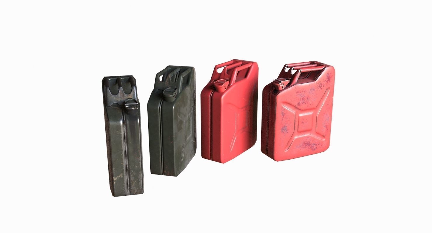 Military Jerrycan game ready Low-poly 3D model_3
