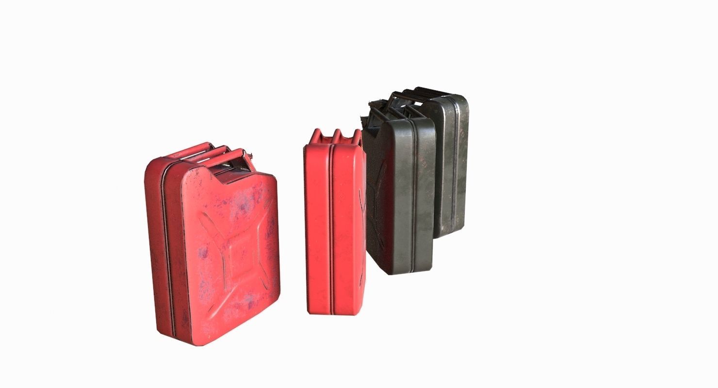 Military Jerrycan game ready Low-poly 3D model_8