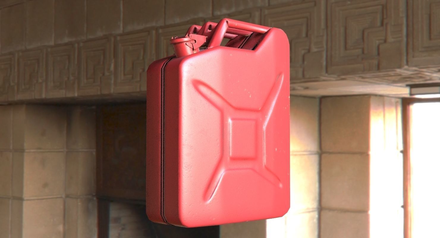 Military Jerrycan game ready Low-poly 3D model_20