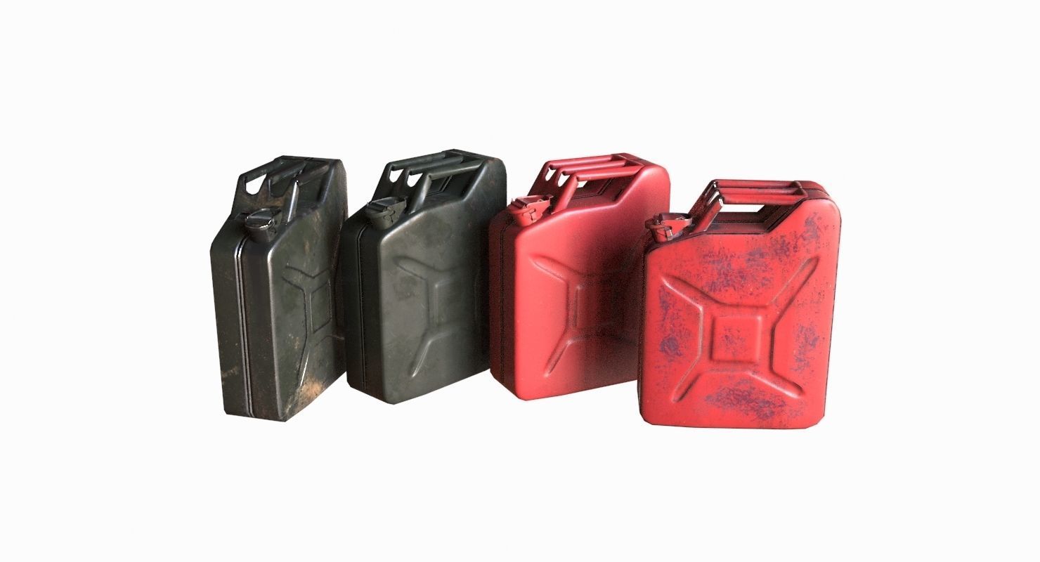 Military Jerrycan game ready Low-poly 3D model_2