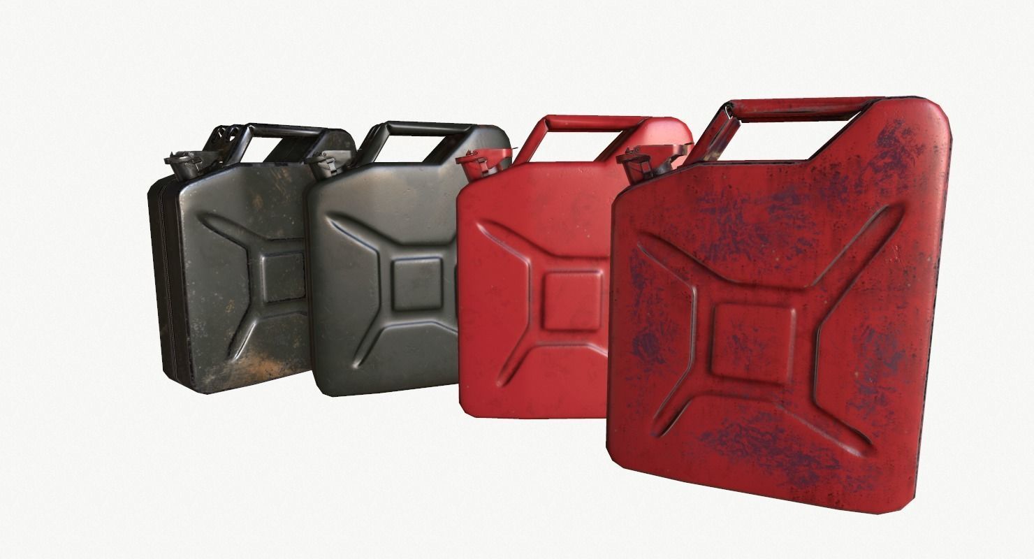 Military Jerrycan game ready Low-poly 3D model_11
