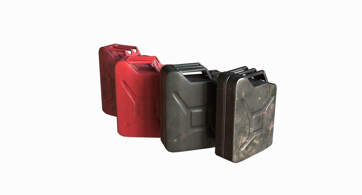 Military Jerrycan game ready Low-poly 3D model_6