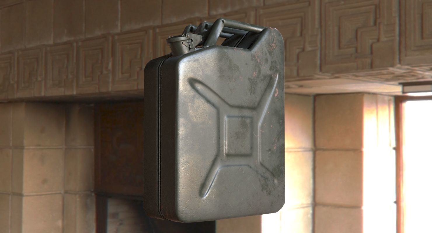 Military Jerrycan game ready Low-poly 3D model_16