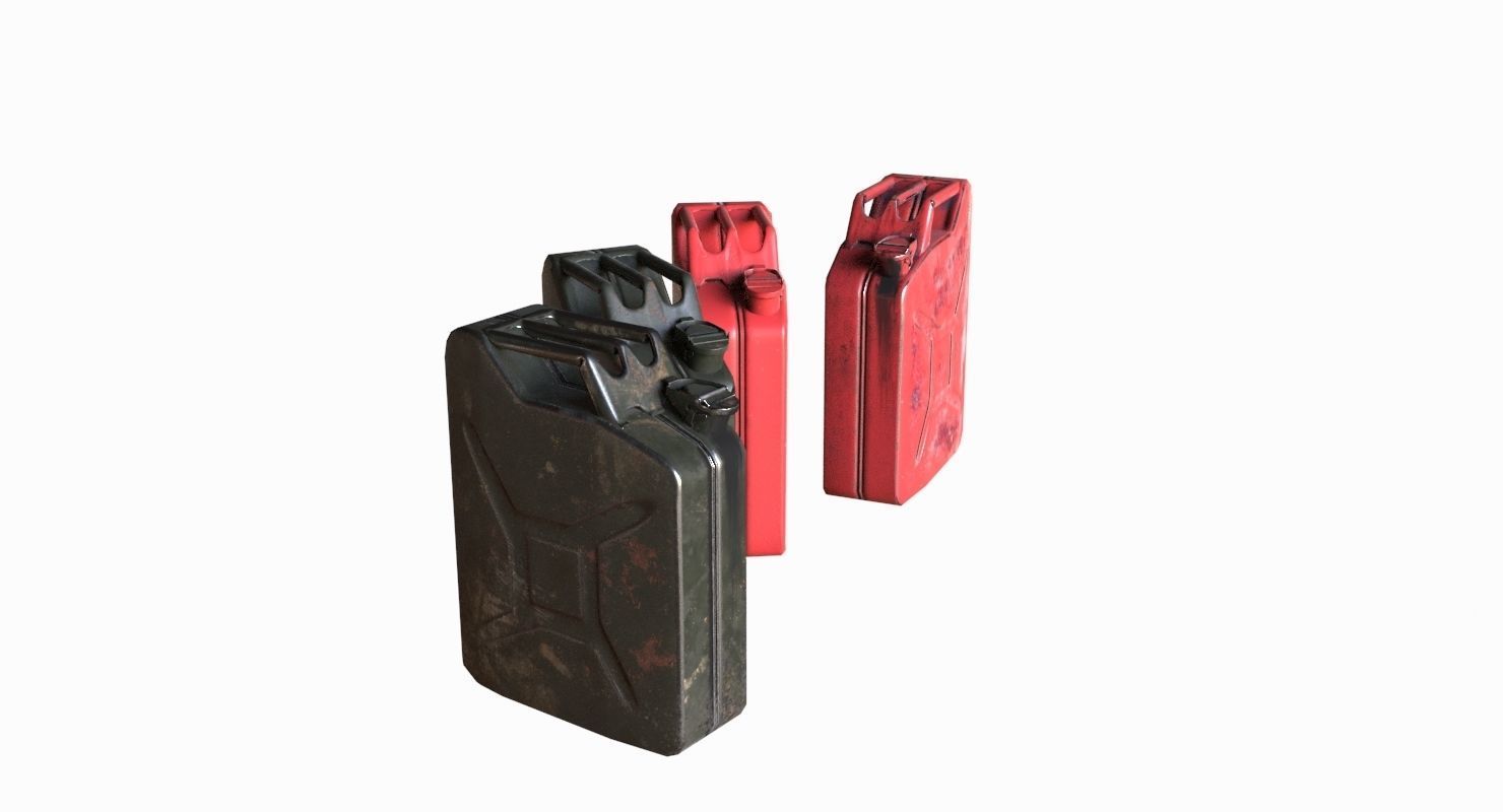 Military Jerrycan game ready Low-poly 3D model_4