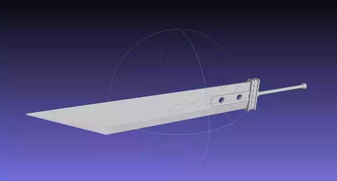 Final Fantasy Buster Sword Printable Replica 3D print model