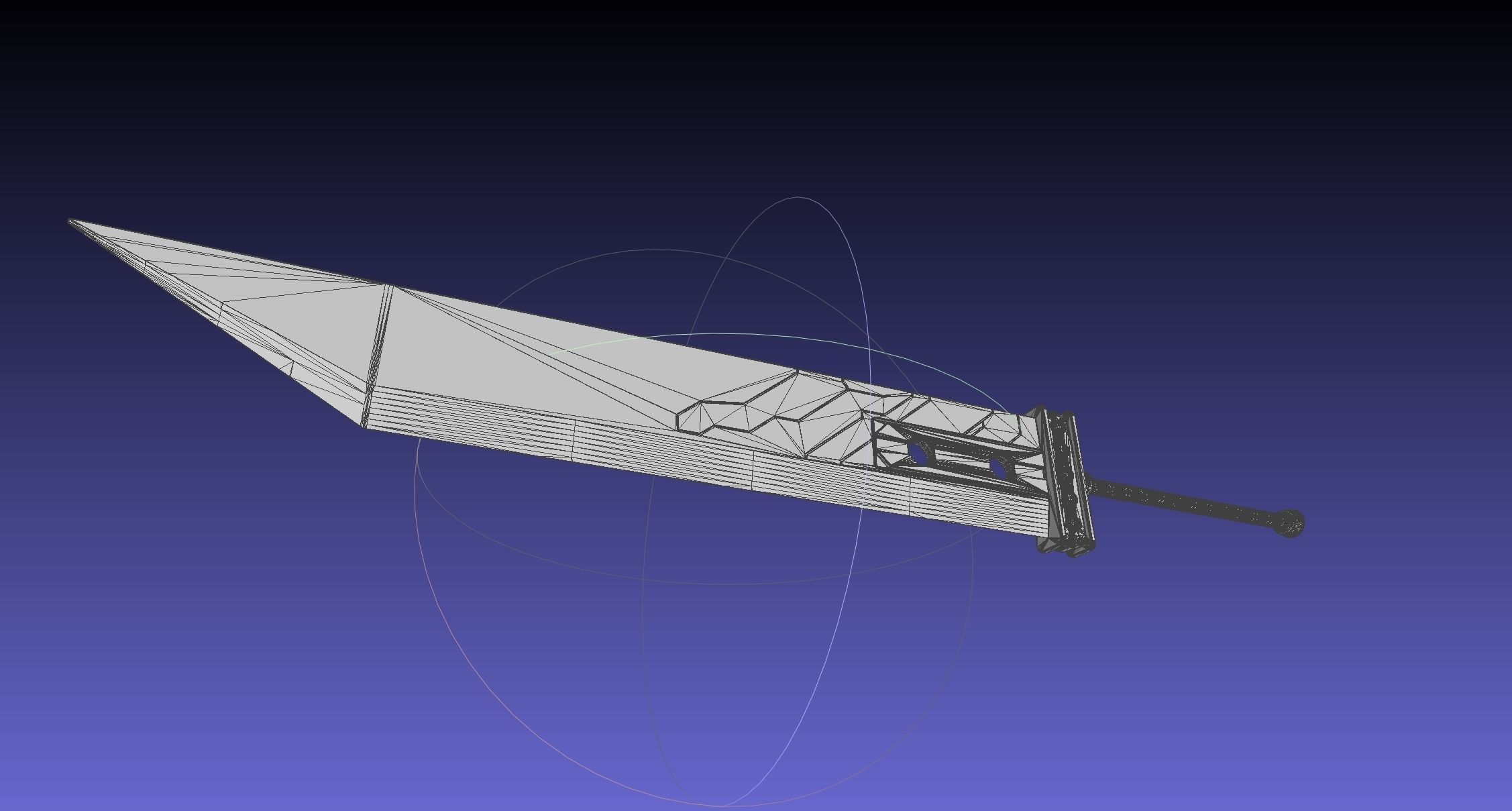 Final Fantasy Buster Sword Printable Replica 3D print model_27