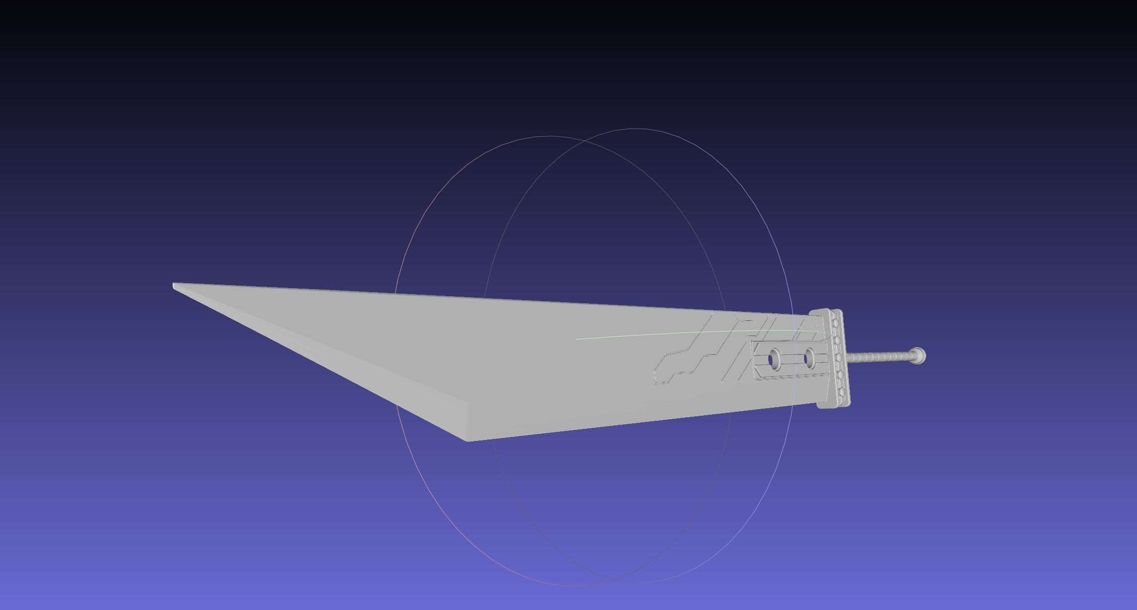 Final Fantasy Buster Sword Printable Replica 3D print model_33