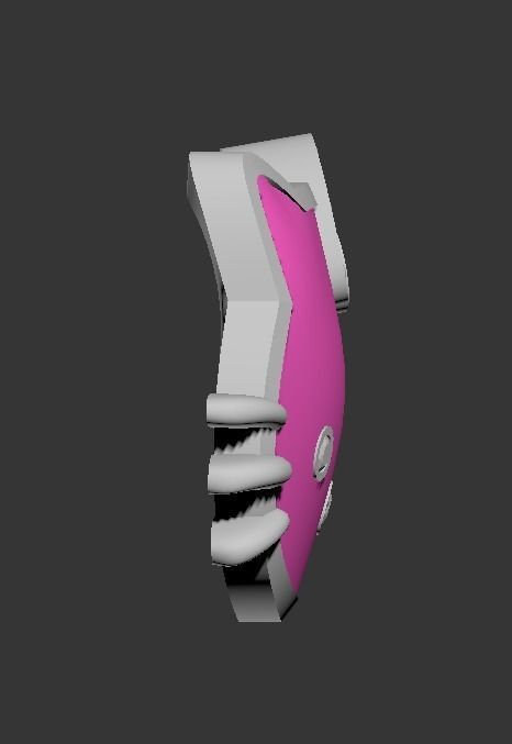 101126 CL Hello Kitty cufflinks badge 3D print model_3