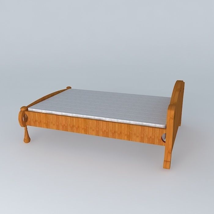 Hobbit Bed Free 3D model_1