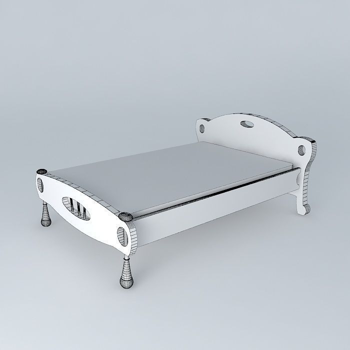 Hobbit Bed Free 3D model_4