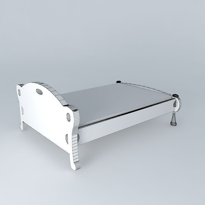 Hobbit Bed Free 3D model_3