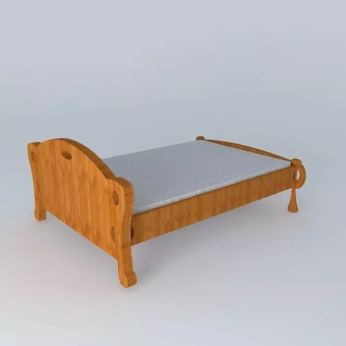 Hobbit Bed Free 3D model_0