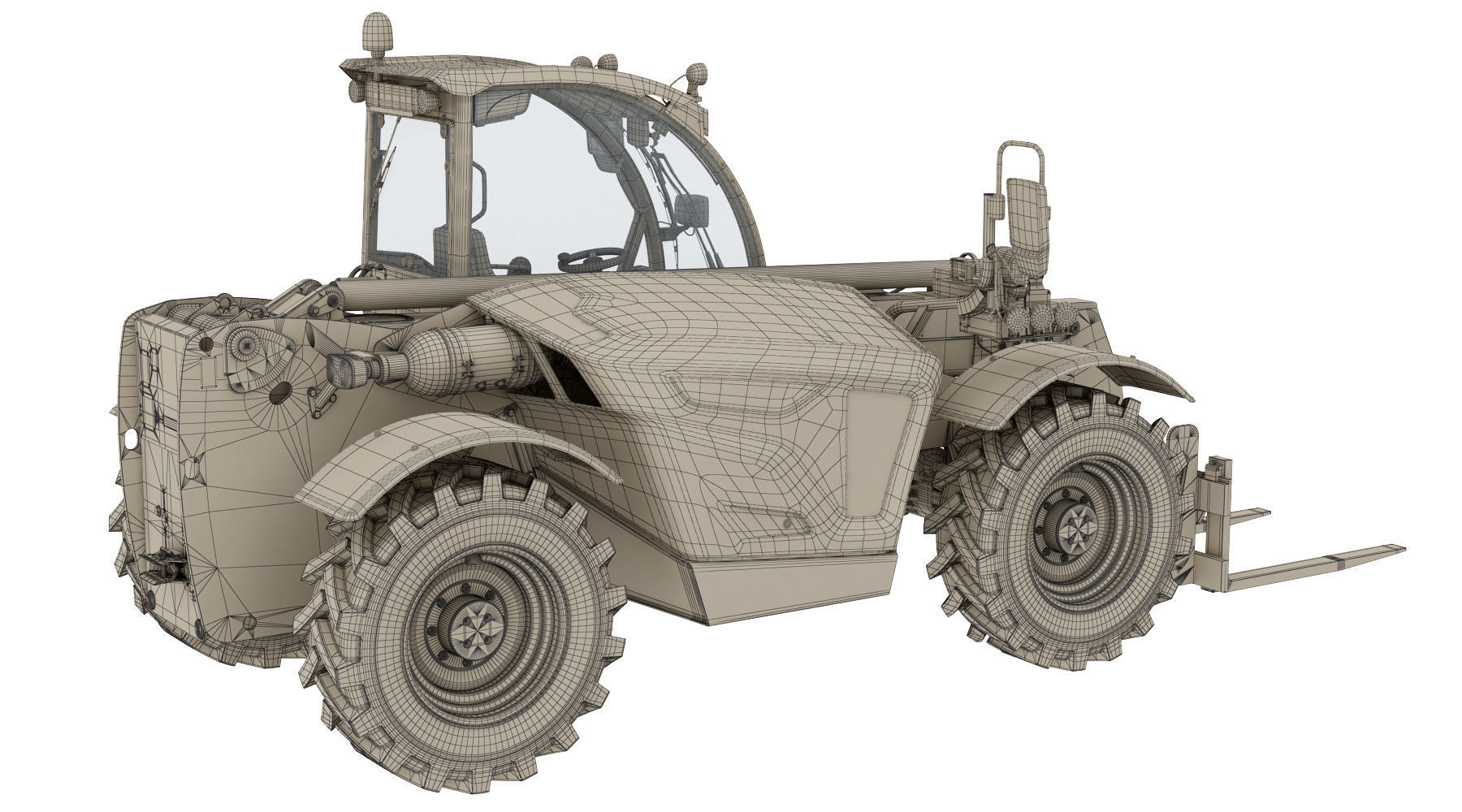 Liebherr T33 10s Telehandler 3D model_25