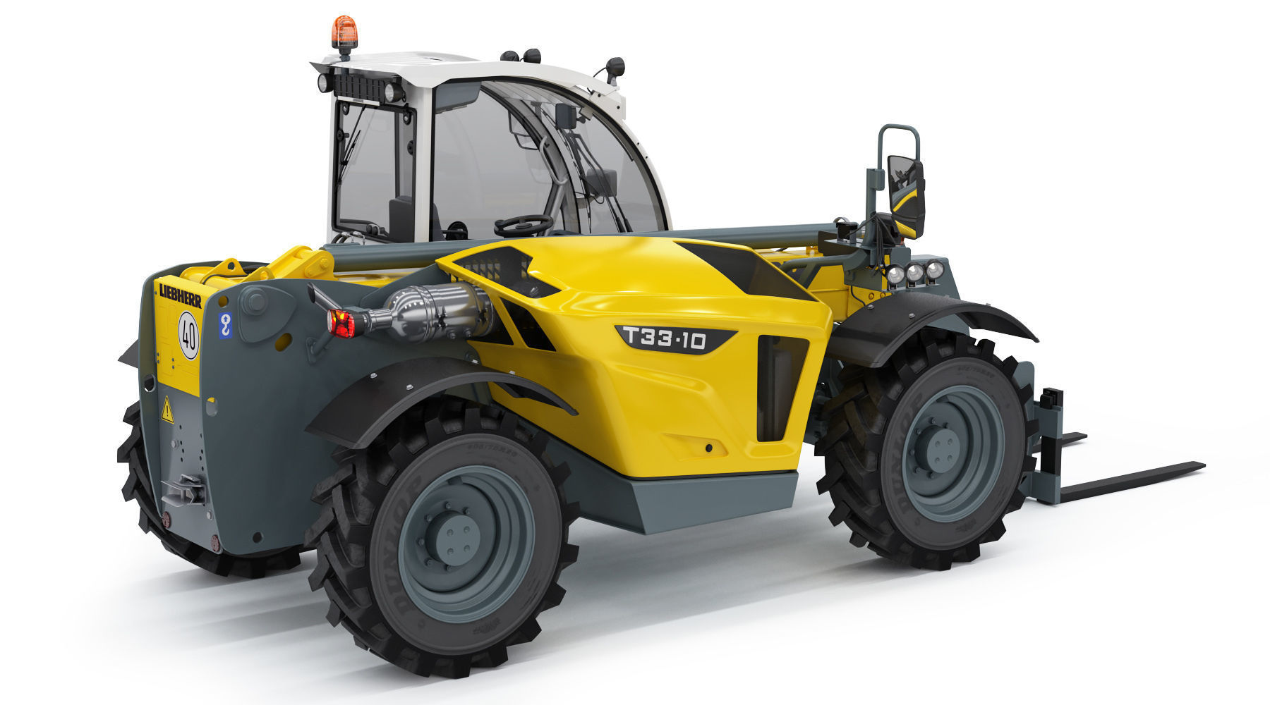 Liebherr T33 10s Telehandler 3D model_4