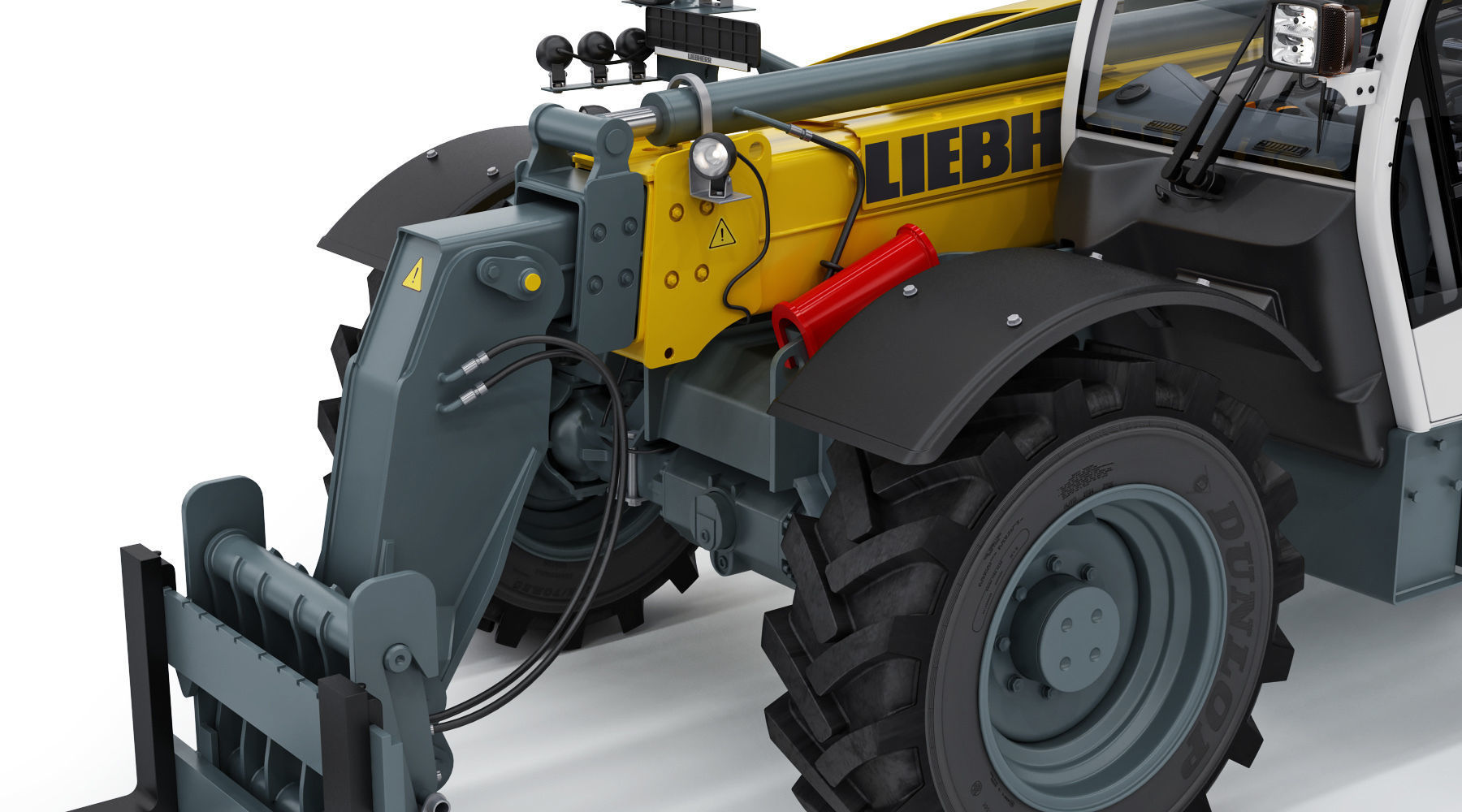 Liebherr T33 10s Telehandler 3D model_11