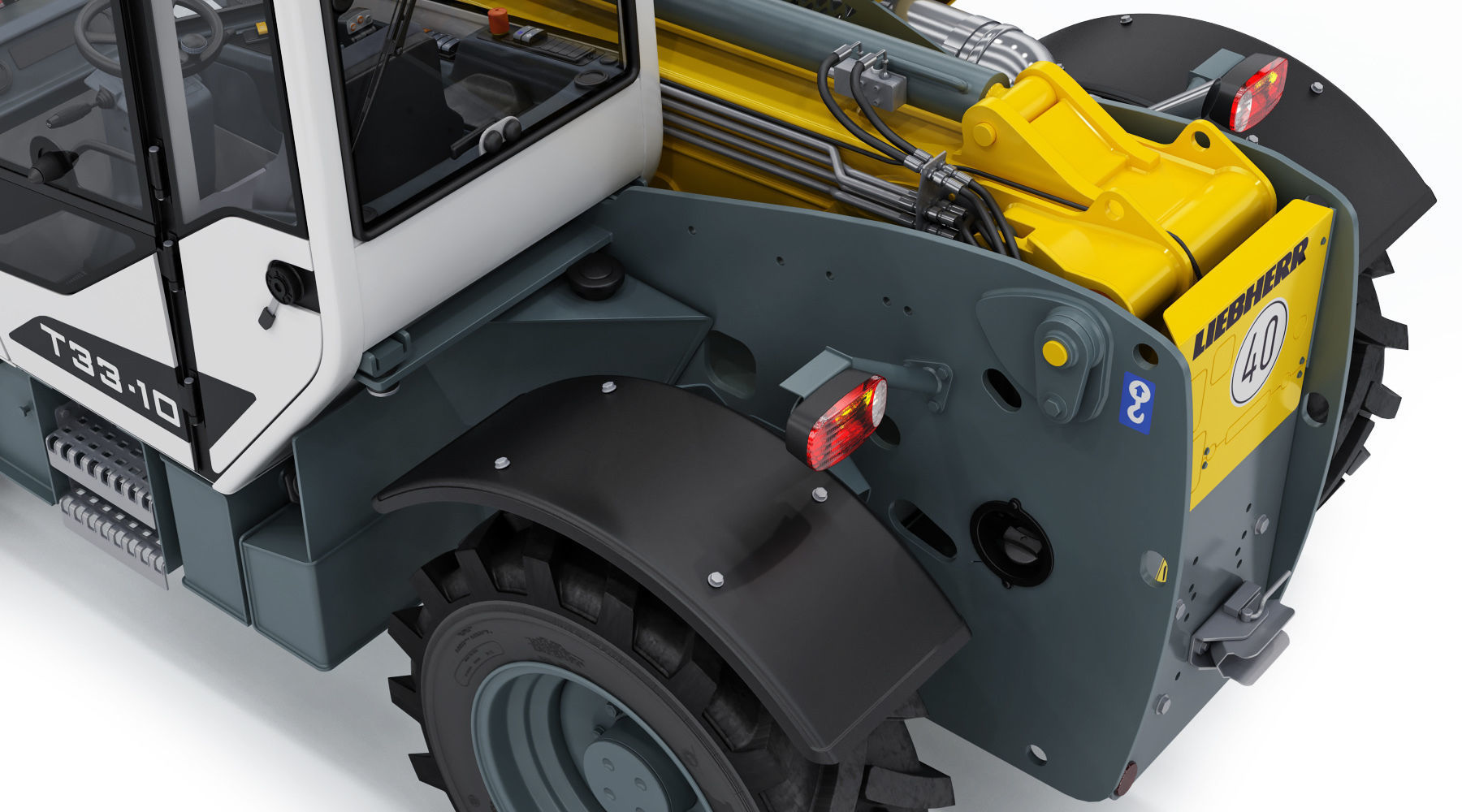 Liebherr T33 10s Telehandler 3D model_13