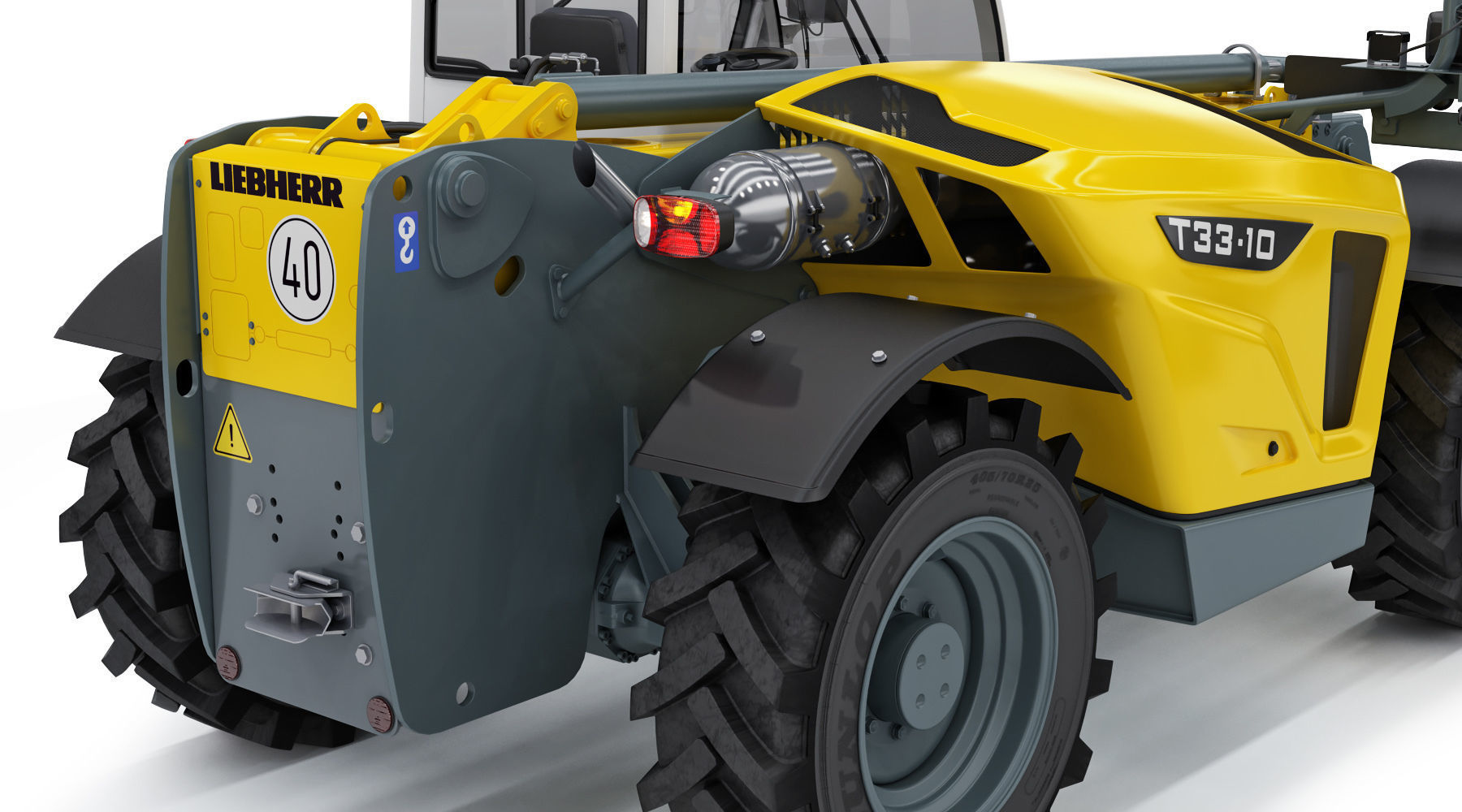 Liebherr T33 10s Telehandler 3D model_14