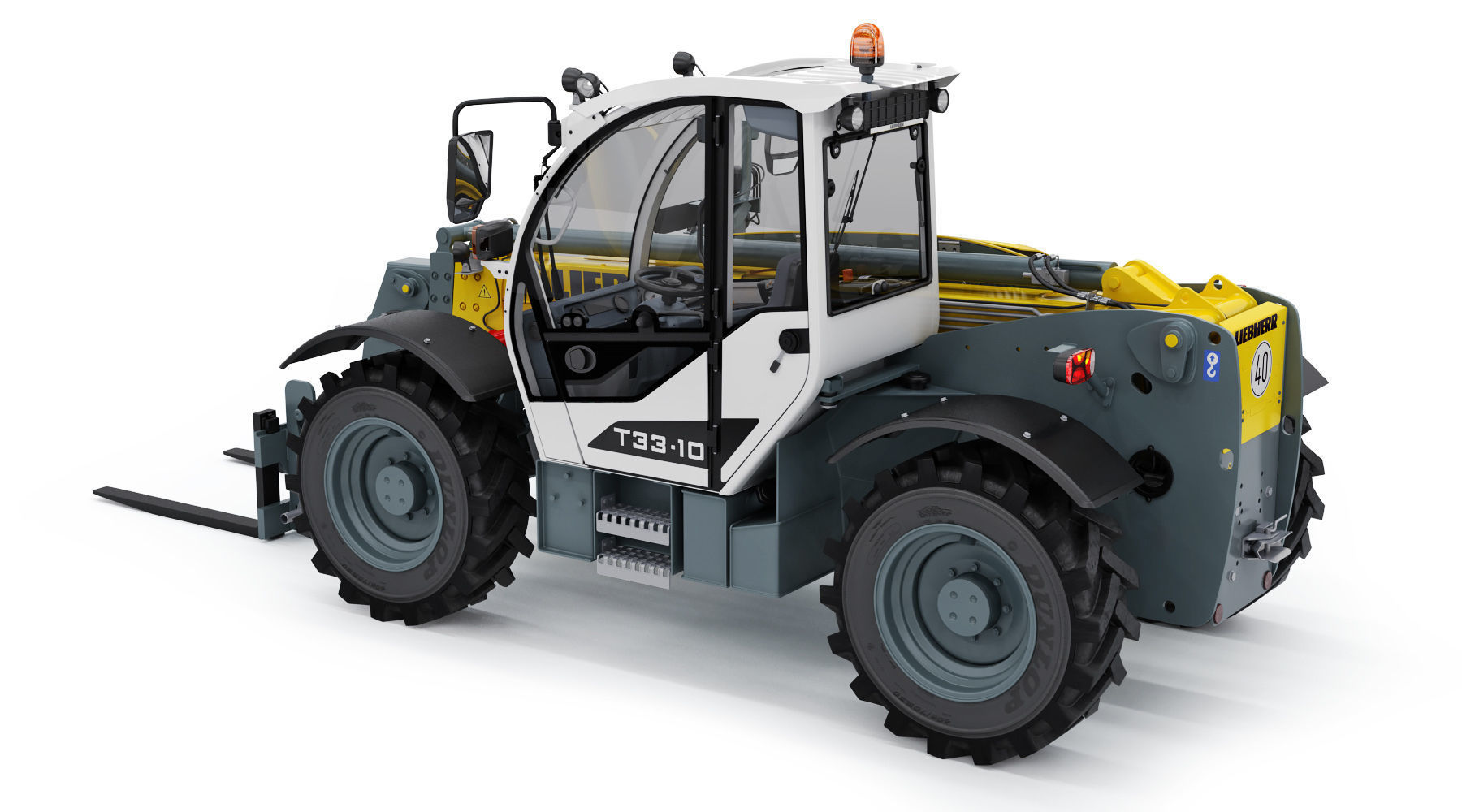 Liebherr T33 10s Telehandler 3D model_2