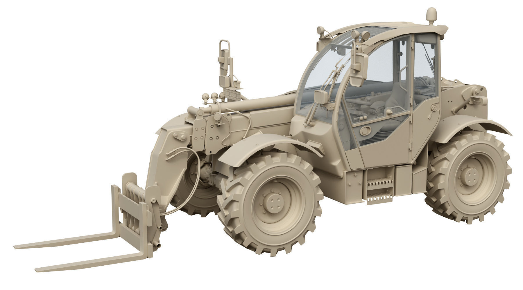 Liebherr T33 10s Telehandler 3D model_22