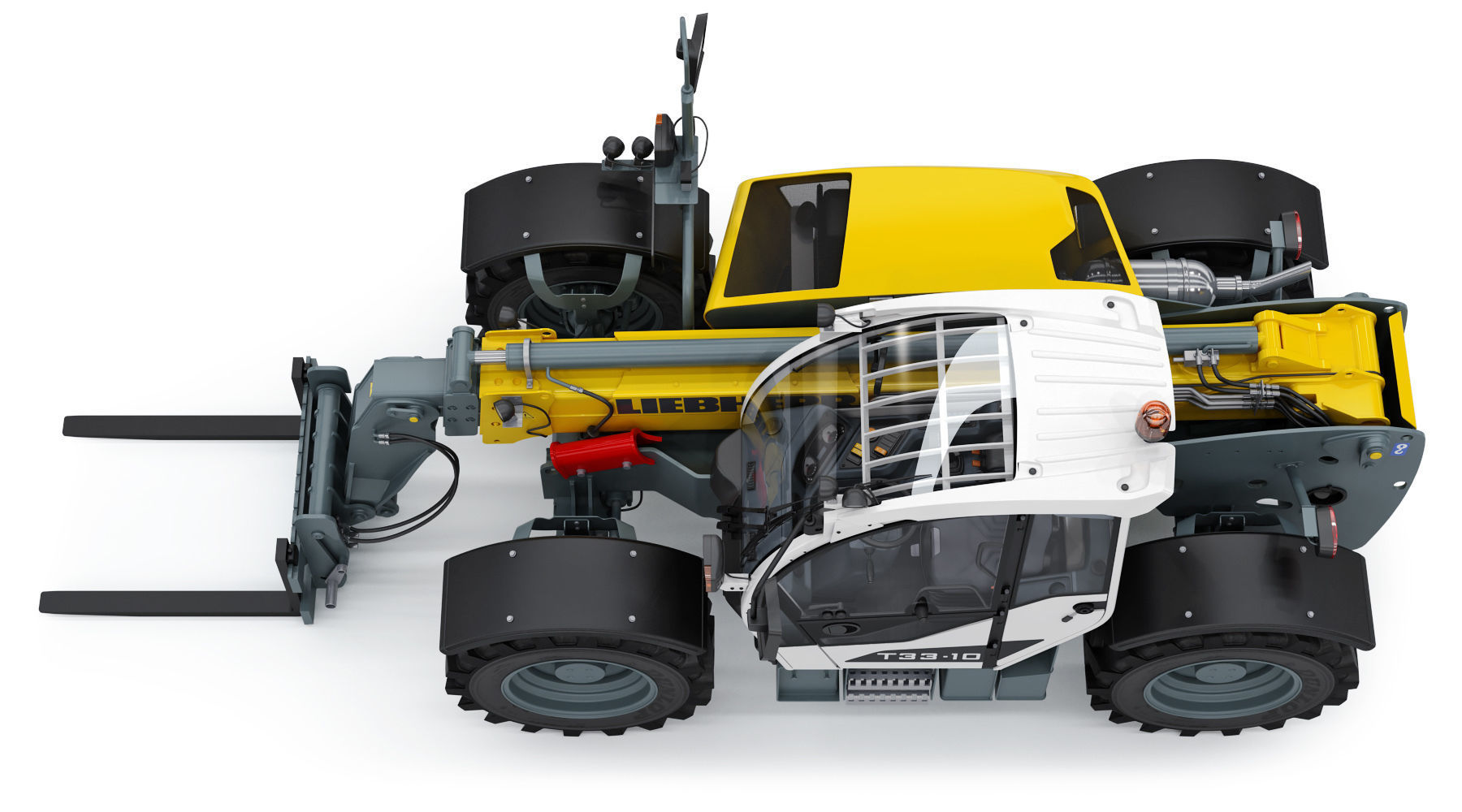 Liebherr T33 10s Telehandler 3D model_10