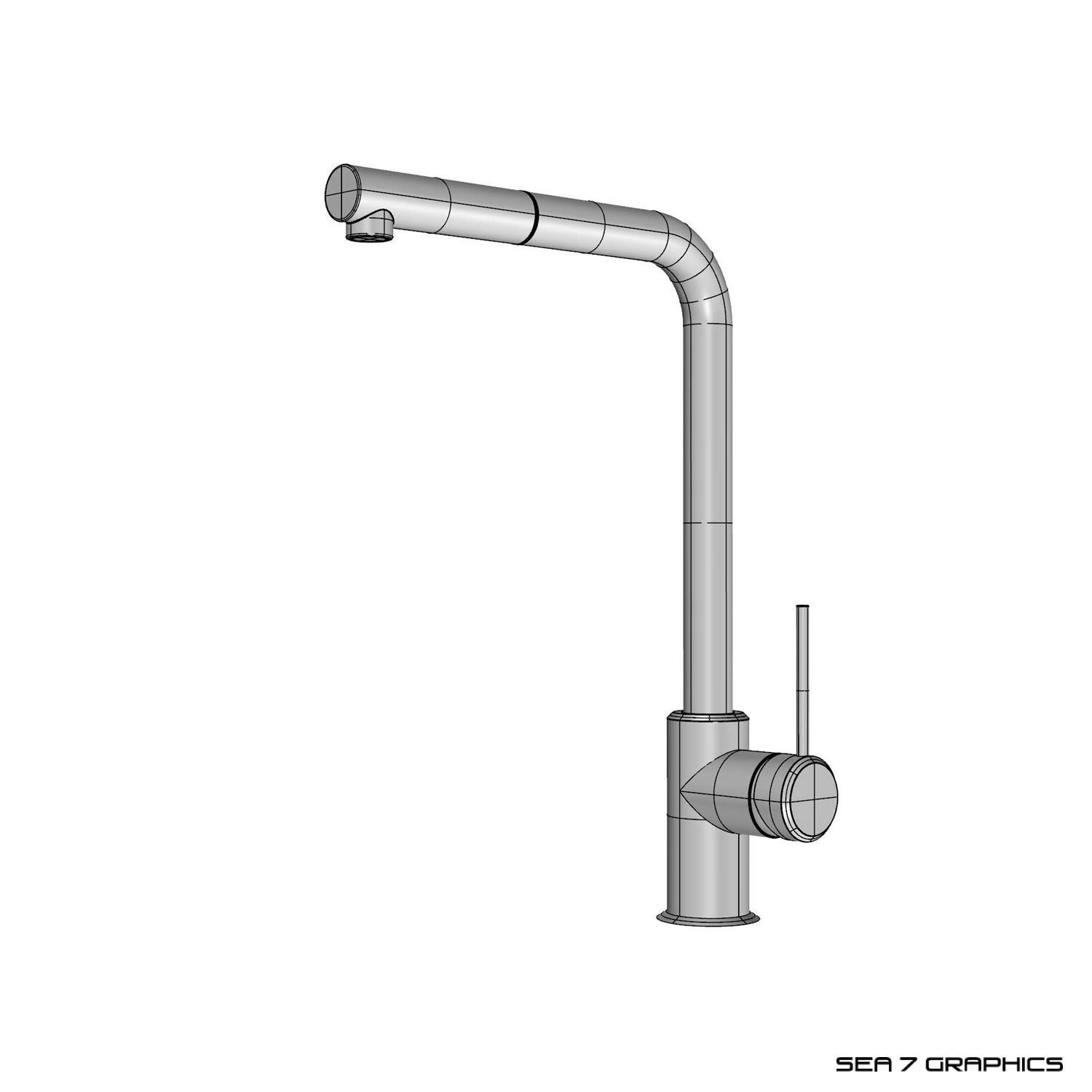 Kitchen Tap Franke Sirius Side 3D model_6
