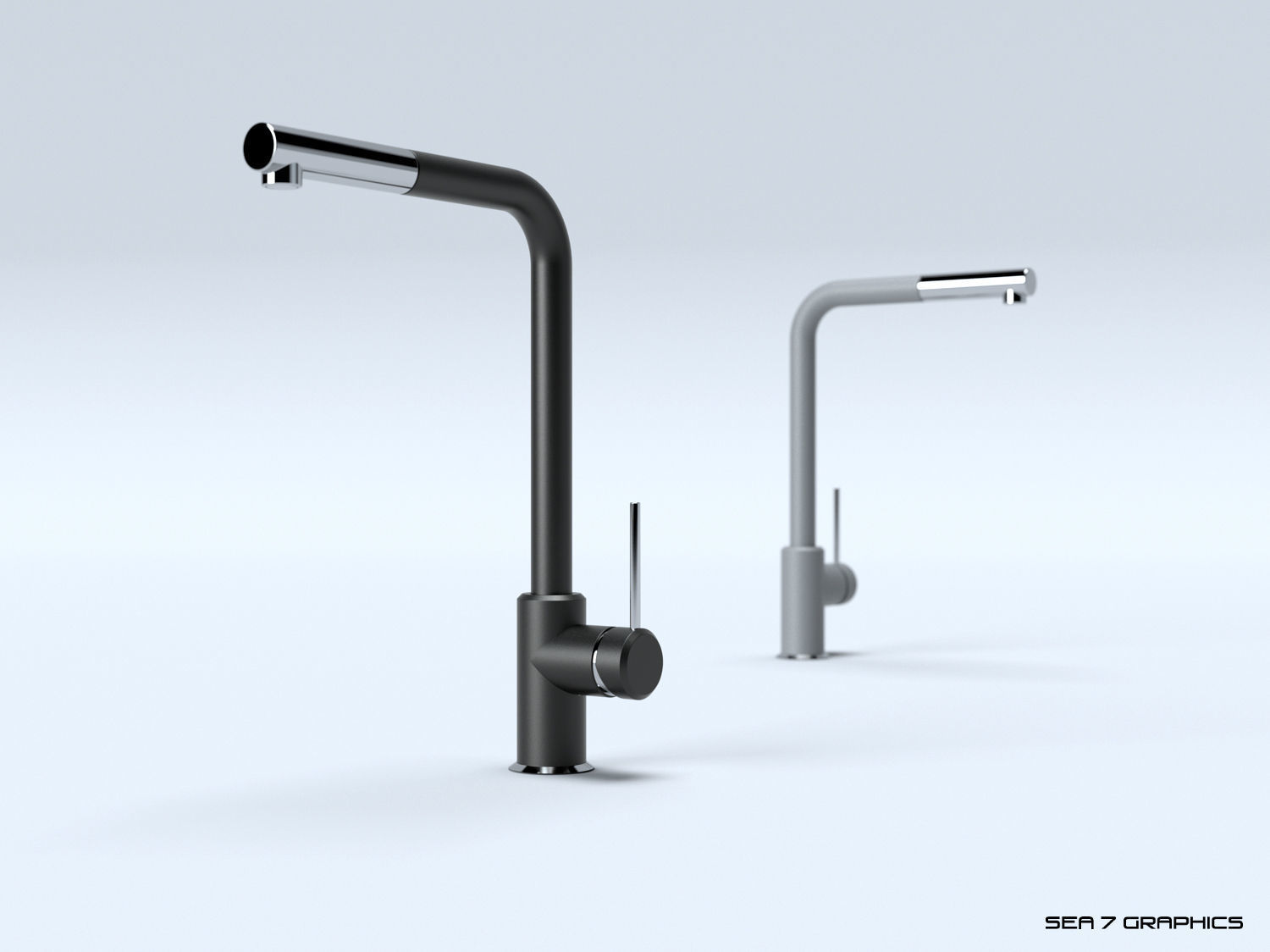 Kitchen Tap Franke Sirius Side 3D model_2