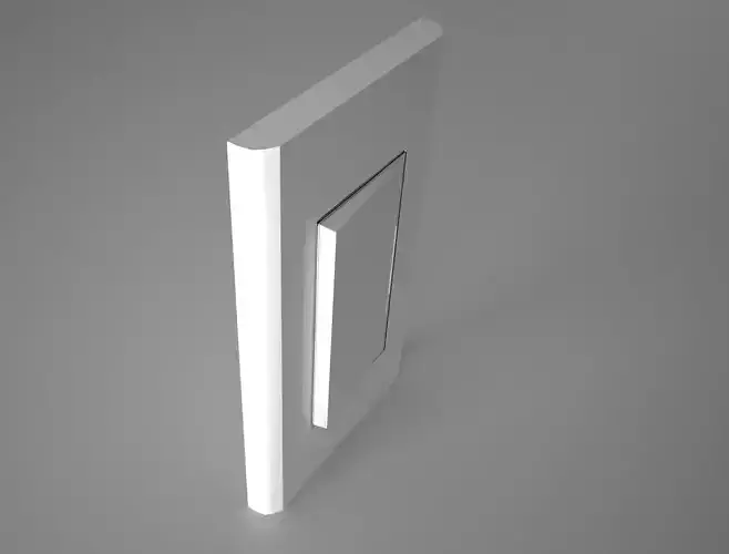 light switch with wall plate 3D model
