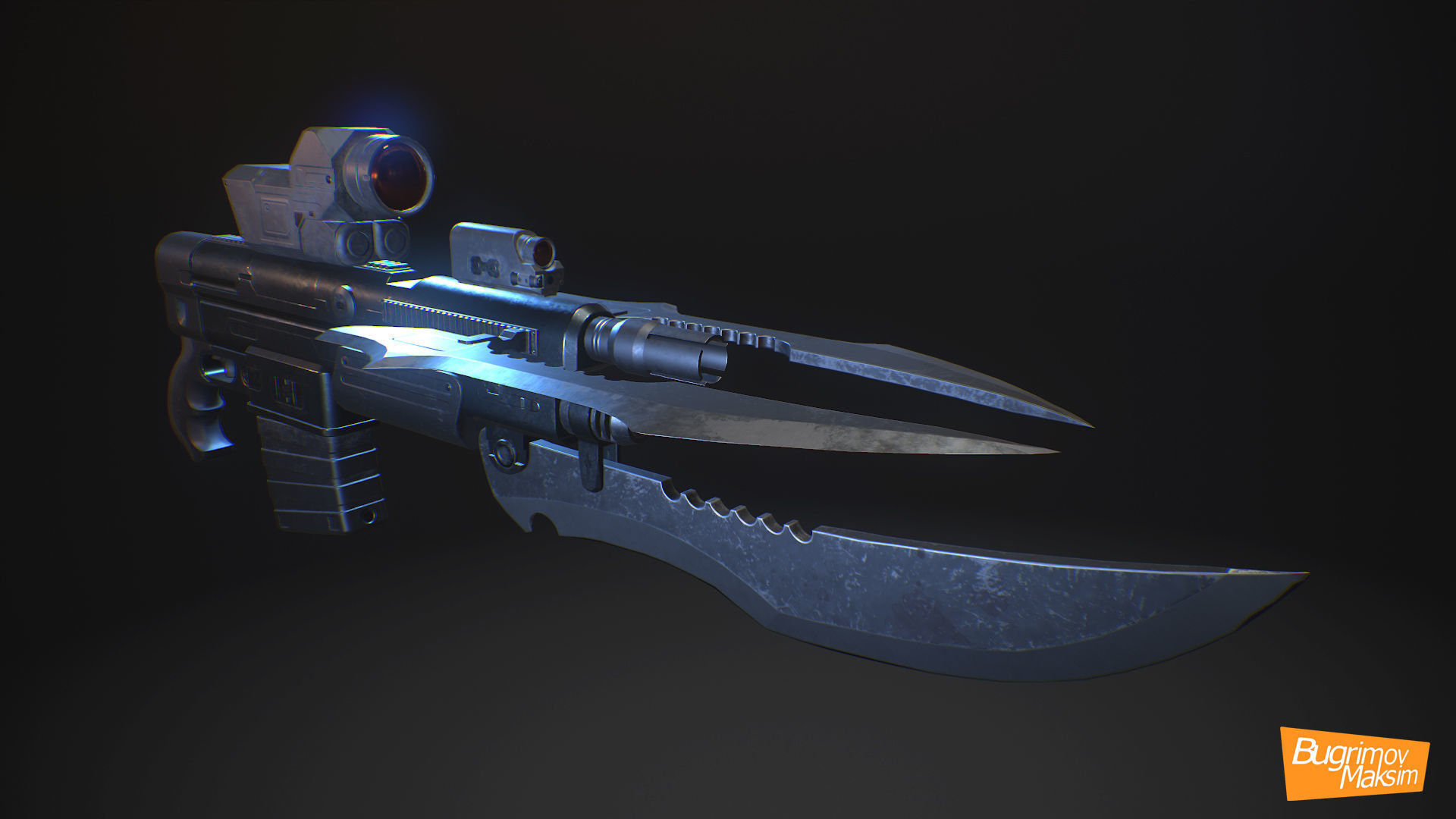 Inquisitor zombie Low-poly 3D model_9