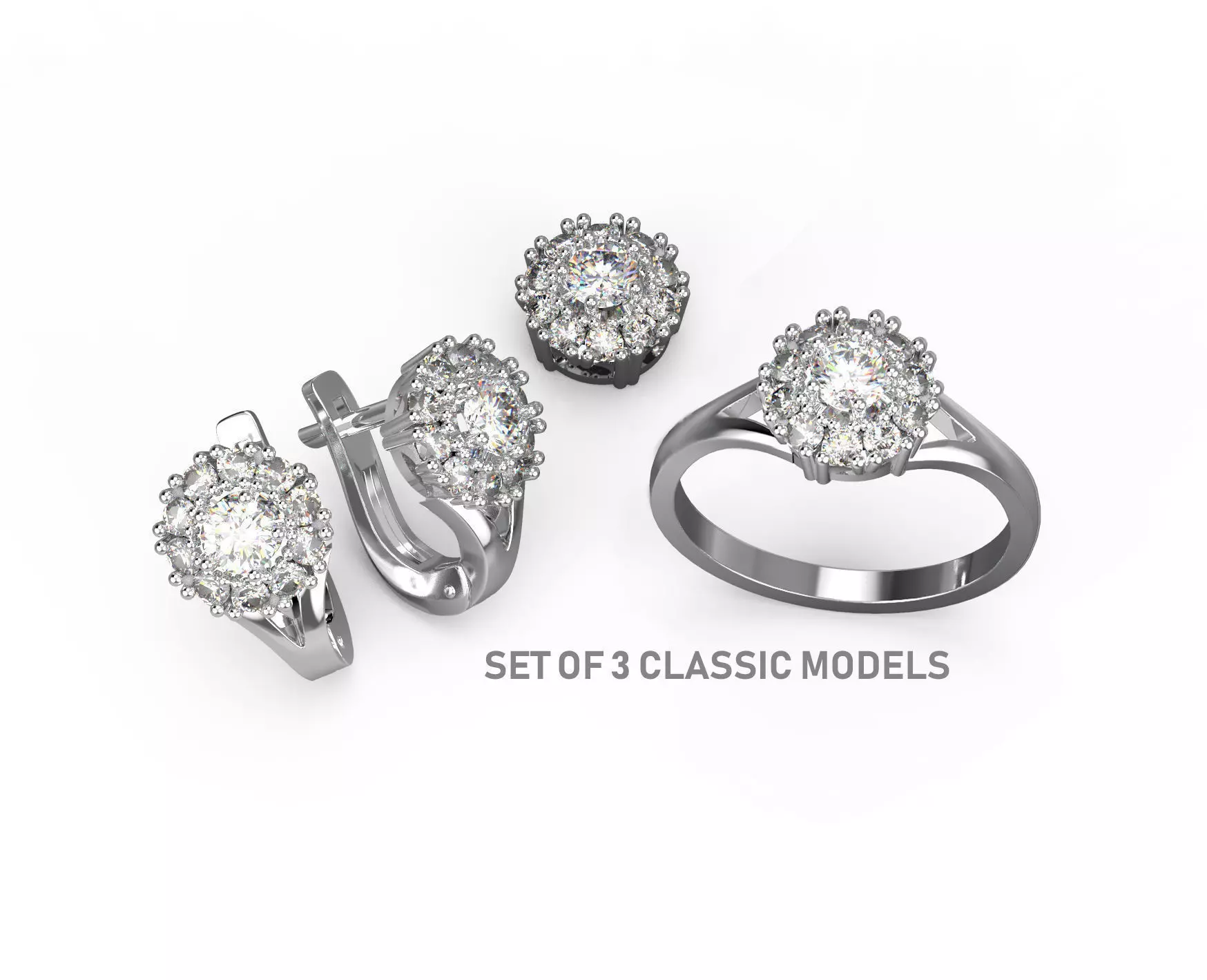 101225 SET of 3 classic models 3D print model_0