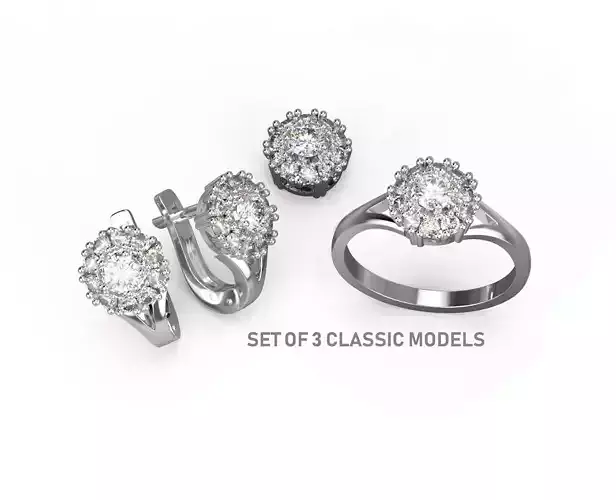 101225 SET of 3 classic models 3D print model