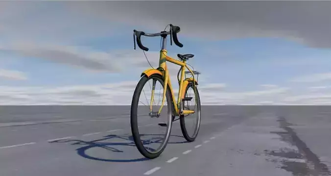 Bicycle on road