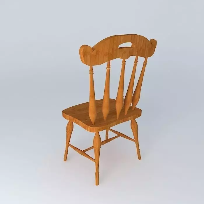 Nice Wooden Chair Free 3D model