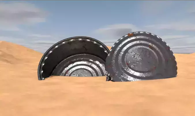 Rusty Old Cans 3D model