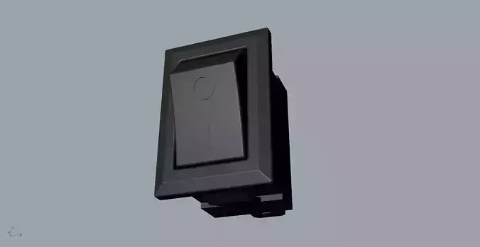  POWER BUTTON Switch 3D model 3D print model