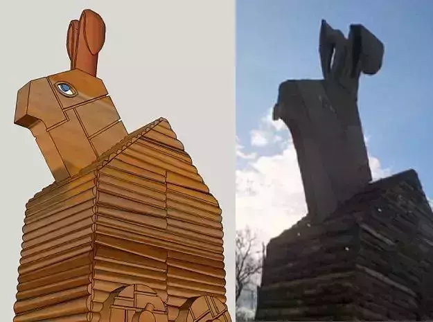 Trojan Rabbit Dice Tower 3D print model