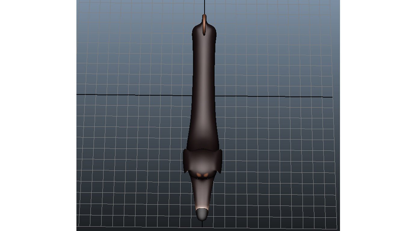 Cartoon Dog Dachshund Low-poly 3D model_9