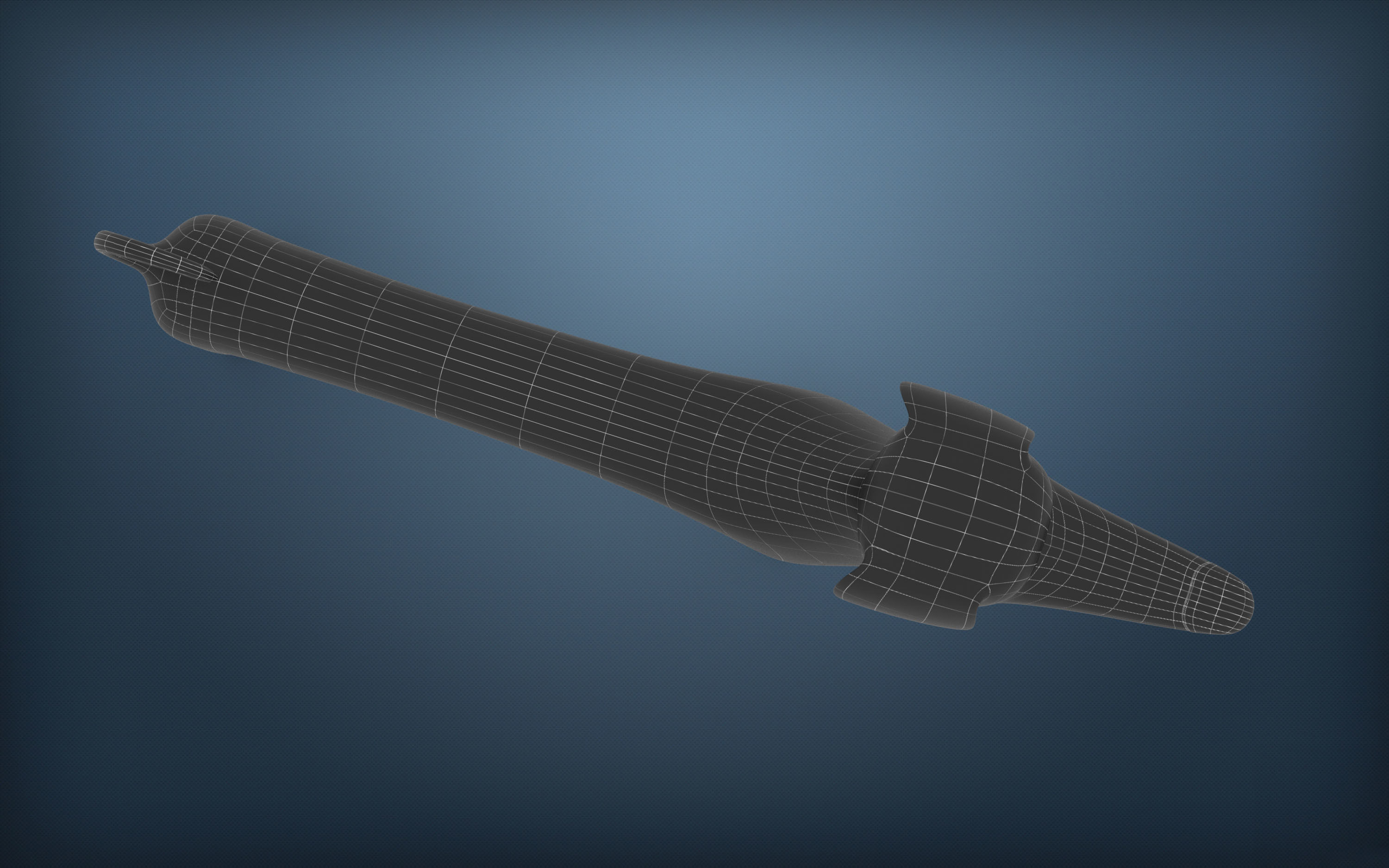 Cartoon Dog Dachshund Low-poly 3D model_16