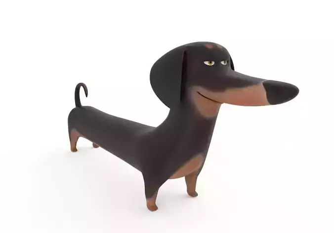 Cartoon Dog Dachshund