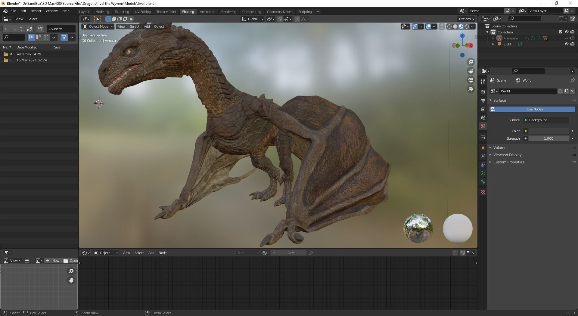 Irval the Wyvern Low-poly 3D model_25